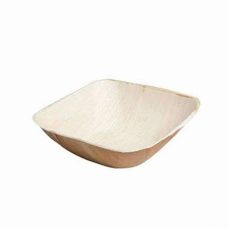 Bowls * | Coupon 8 Oz. Square Palm Leaf Eco Friendly Disposable Soup Bowls (100 Bowls)