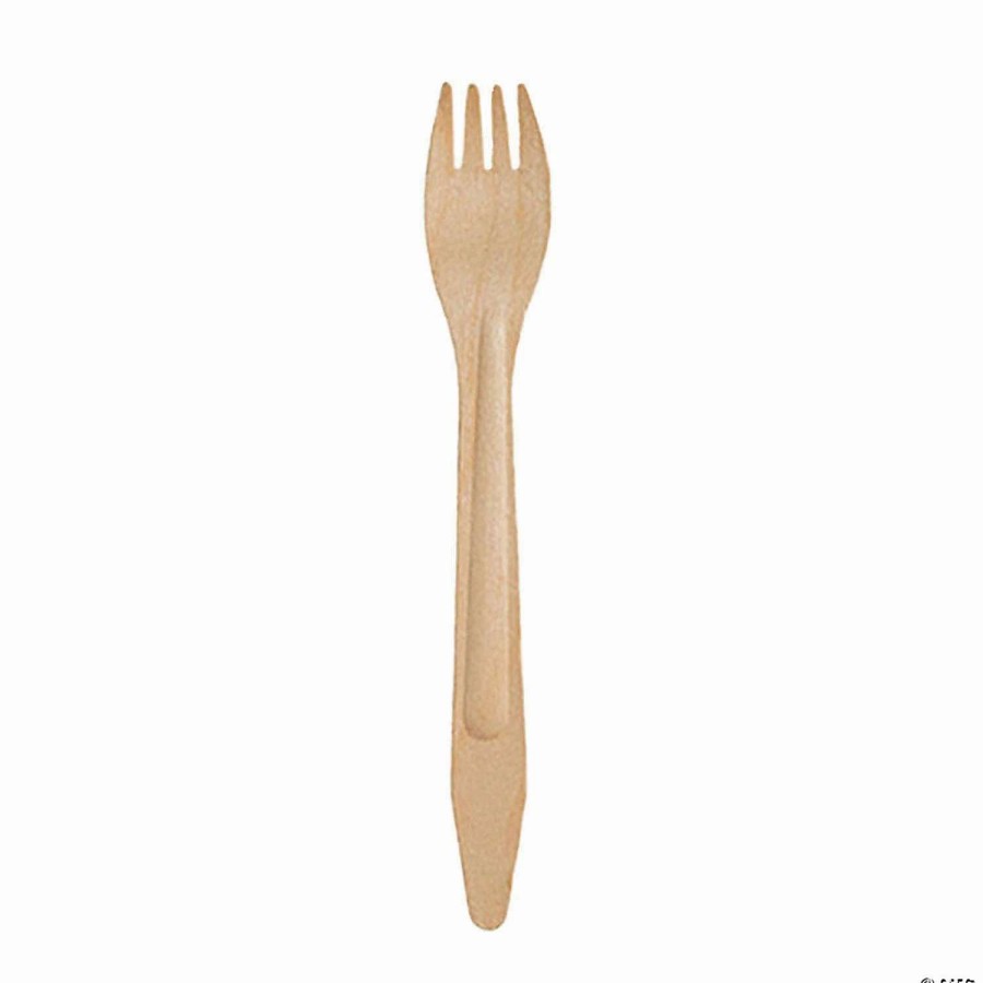 Cutlery * | Top 10 Kaya Collection 6.5 Natural Birch Eco-Friendly Disposable Dinner Forks (600 Forks)