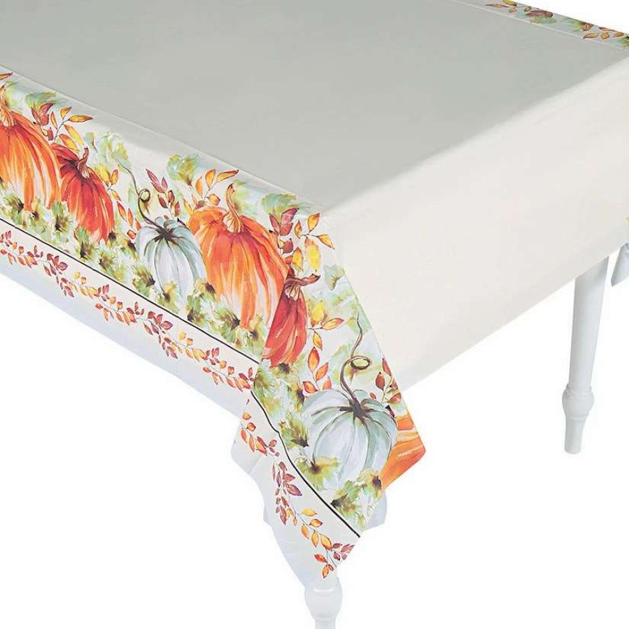 Table Covers * | Buy Thank-Fall Plastic Tablecloth