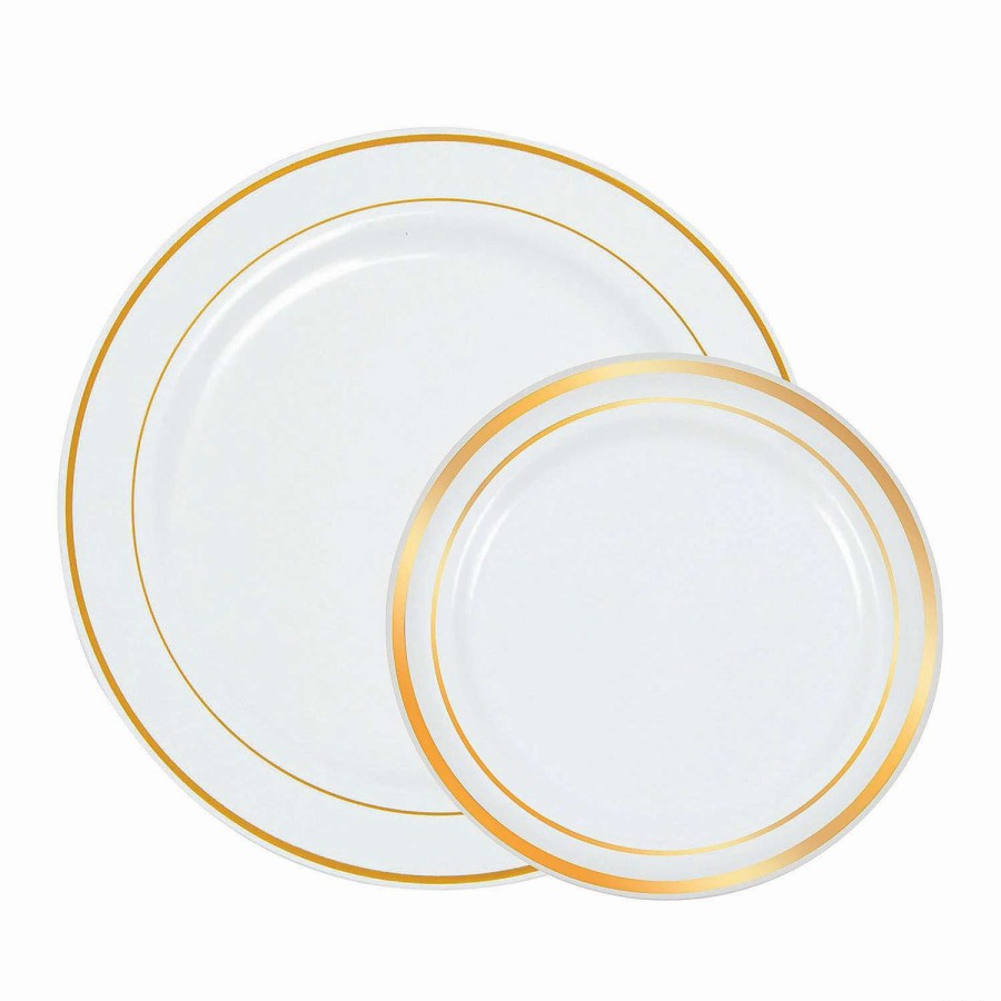 Party Plates * | Flash Sale Bulk Premium Plastic Plates 100 Ct.