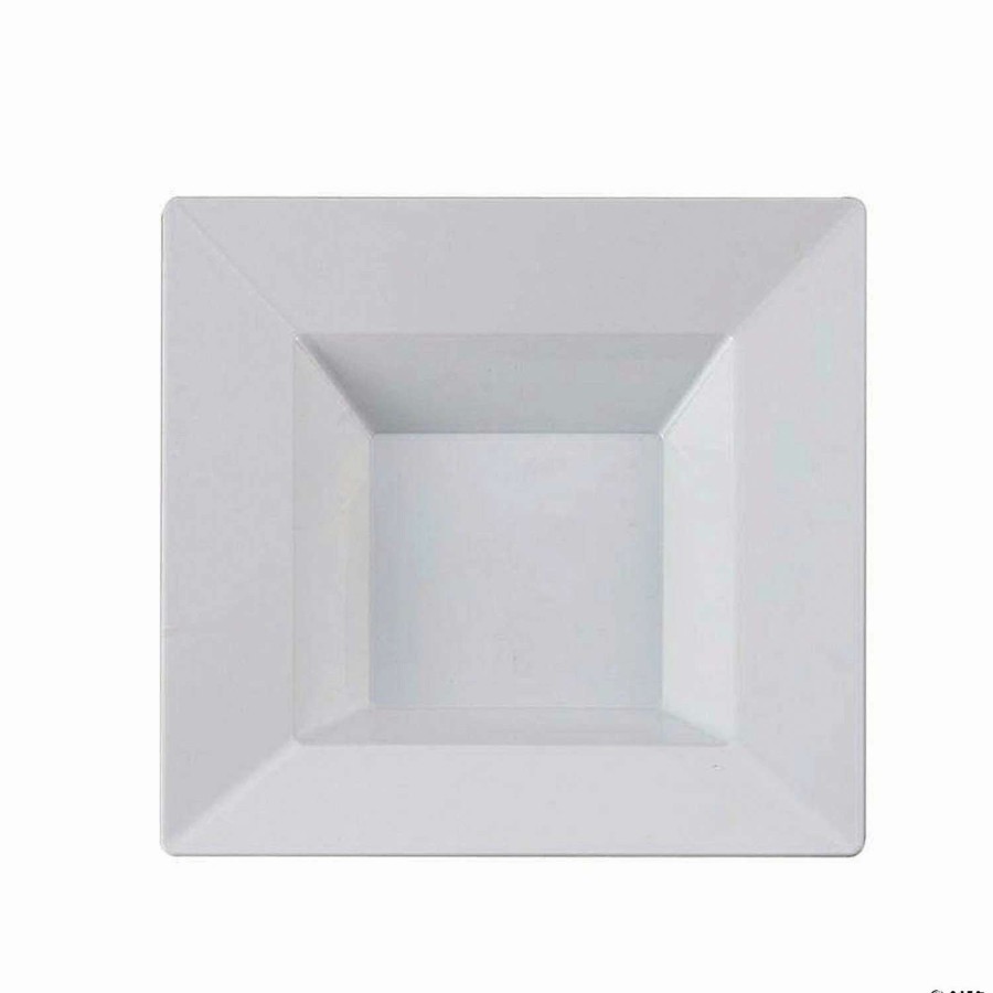 Bowls * | Outlet Kaya Collection 5 Oz. White Square Plastic Dessert Bowls (120 Bowls)