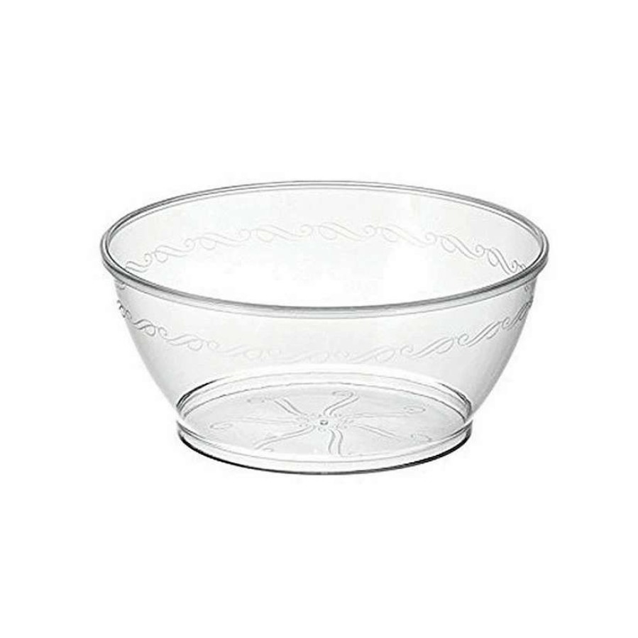 Bowls * | Cheapest 6 Oz. Clear Floral Round Disposable Plastic Dessert Bowls (480 Bowls)