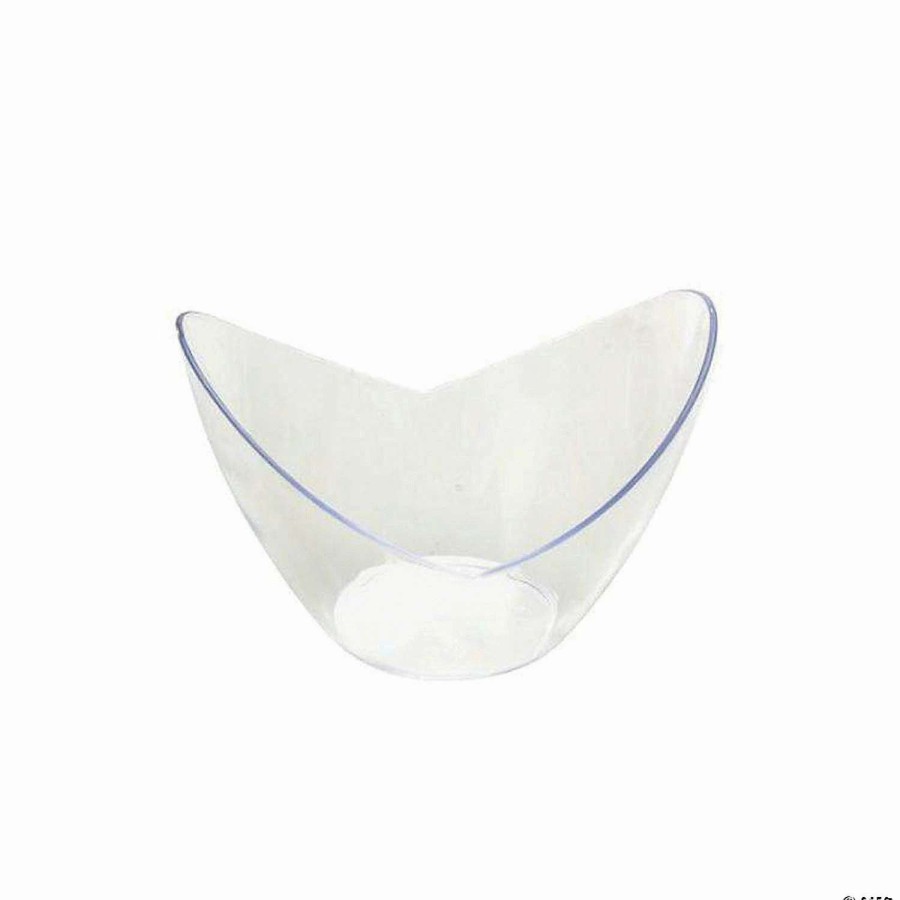 Serveware * | Outlet Premium 2 Oz. Clear Small Disposable Plastic Concave Cups (288 Cups)