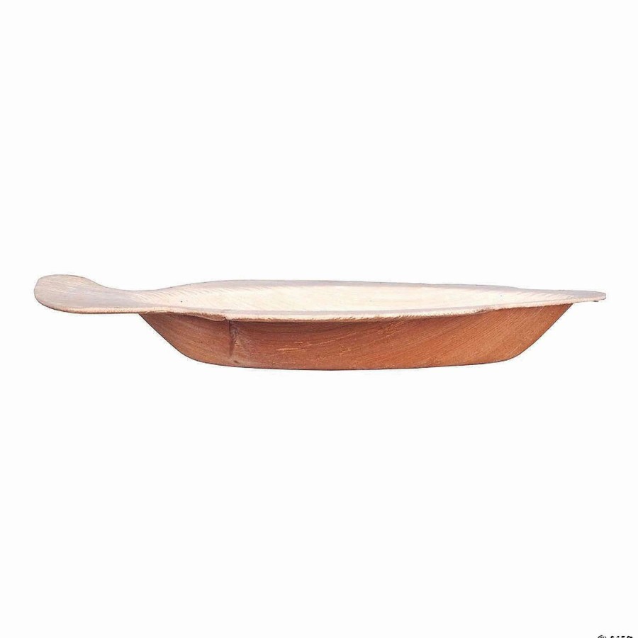 Serveware * | Discount 9 Fish Natural Palm Leaf Eco-Friendly Disposable Trays (100 Trays)