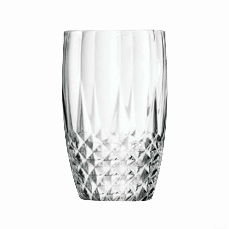 Drinkware * | Top 10 16 Oz. Clear Stripe Round Disposable Plastic Tumblers (48 Tumblers)