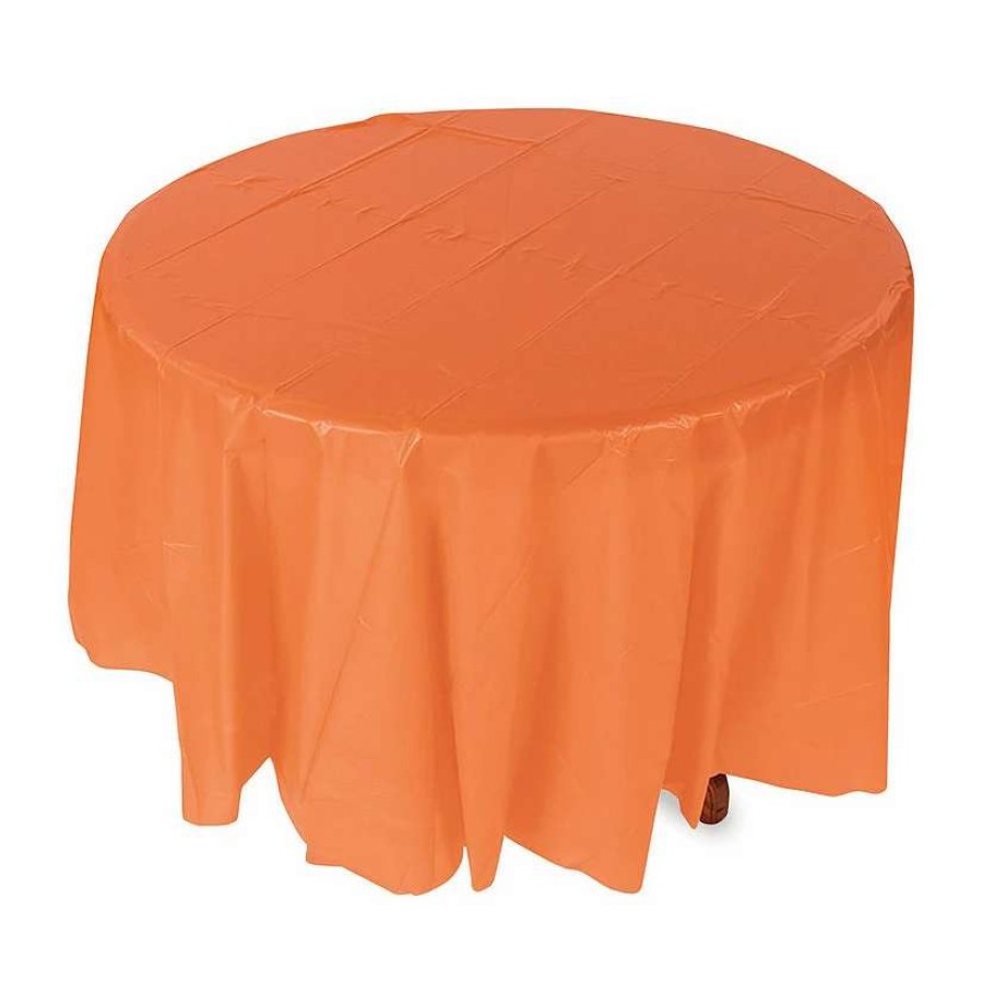 Table Covers * | Cheap Round Plastic Tablecloth