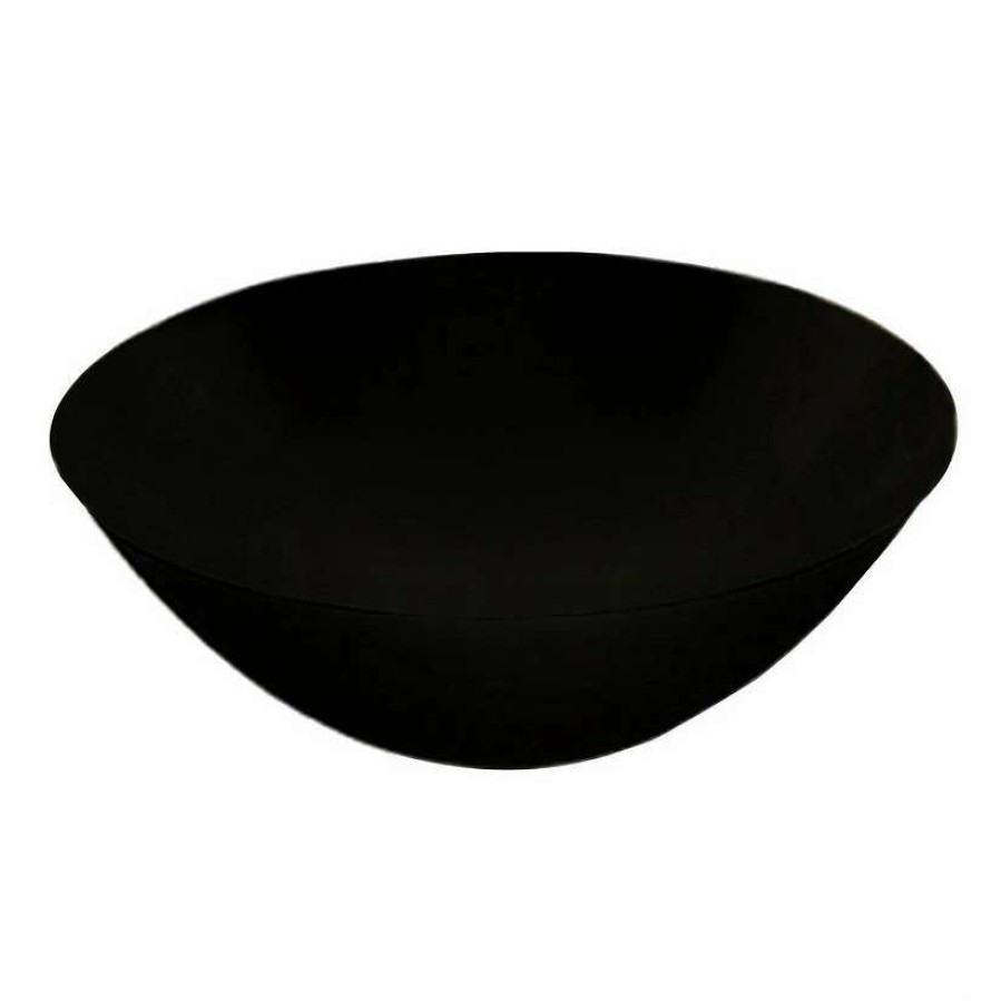 Bowls * | Top 10 100 Oz. Solid Black Organic Round Disposable Plastic Bowls (24 Bowls)