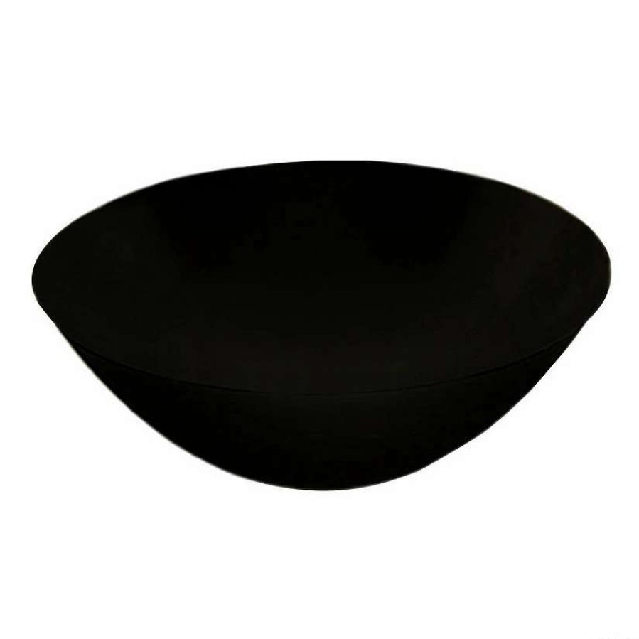 Bowls * | Coupon 32 Oz. Solid Black Organic Round Disposable Plastic Bowls (60 Bowls)