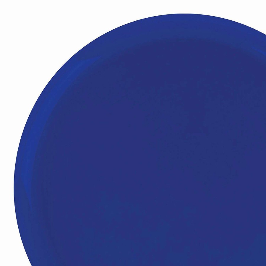 Party Plates * | Budget 10 Light Blue Flat Round Disposable Plastic Dinner Plates (120 Plates)