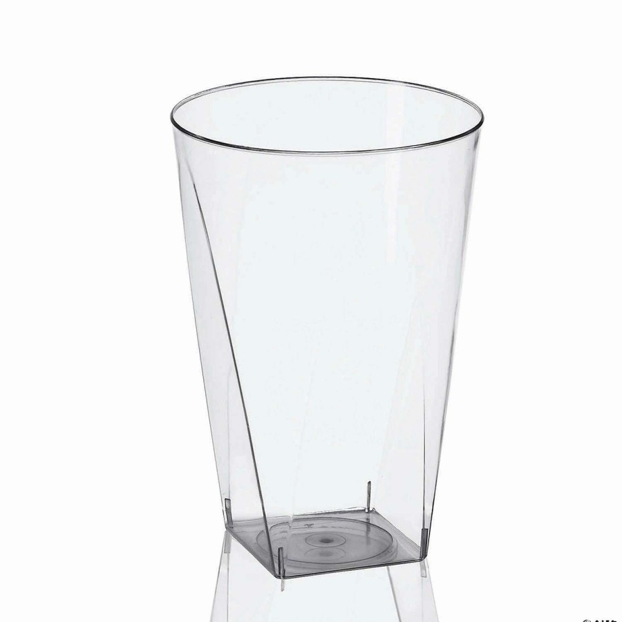 Drinkware * | New Bulk Kaya Collection 10 Oz. Clear Square Bottom Plastic Cups 500 Pc.