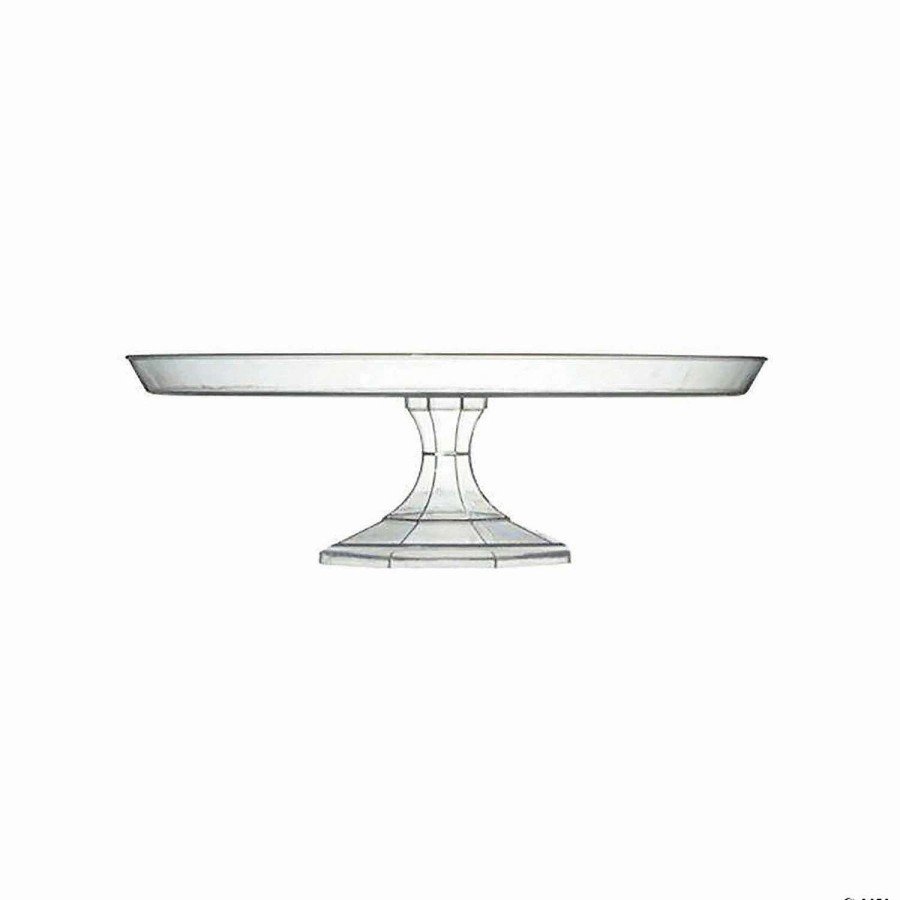 Serveware * | Best Reviews Of 10.5 Clear Small Round Plastic Cake Stands (7 Cake Stands)