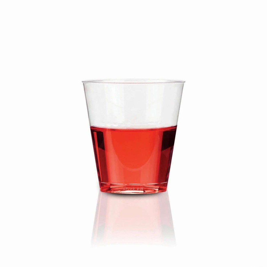 Drinkware * | Wholesale 2 Oz. Clear Round Plastic Disposable Shot Glasses (500 Glasses)