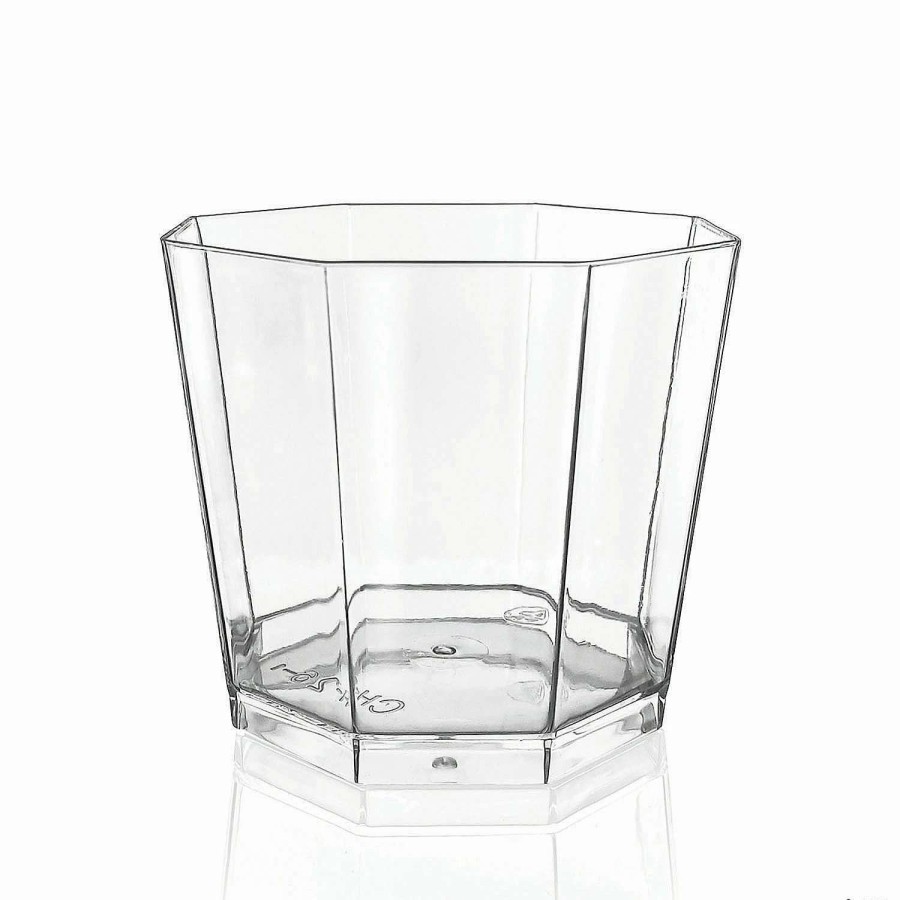 Serveware * | Outlet 5.5 Oz. Clear Octagon Disposable Plastic Dessert Cups (108 Cups)