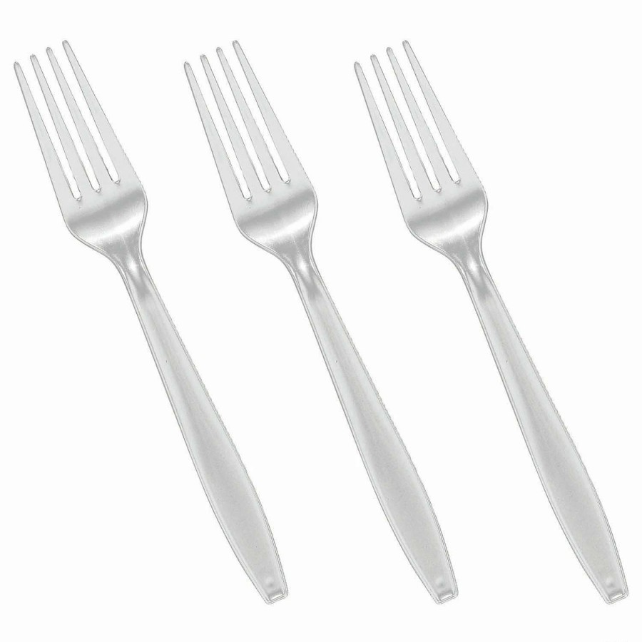 Cutlery * | Best Reviews Of Clear Plastic Disposable Forks (600 Forks)