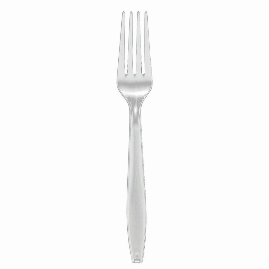 Cutlery * | Deals Clear Plastic Disposable Forks (1000 Forks)