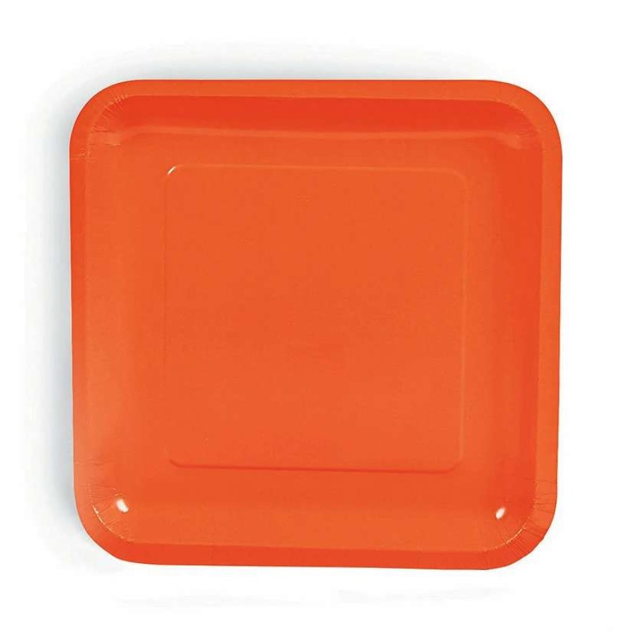 Party Plates * | Best Reviews Of Square Paper Dinner Plates 24 Ct.