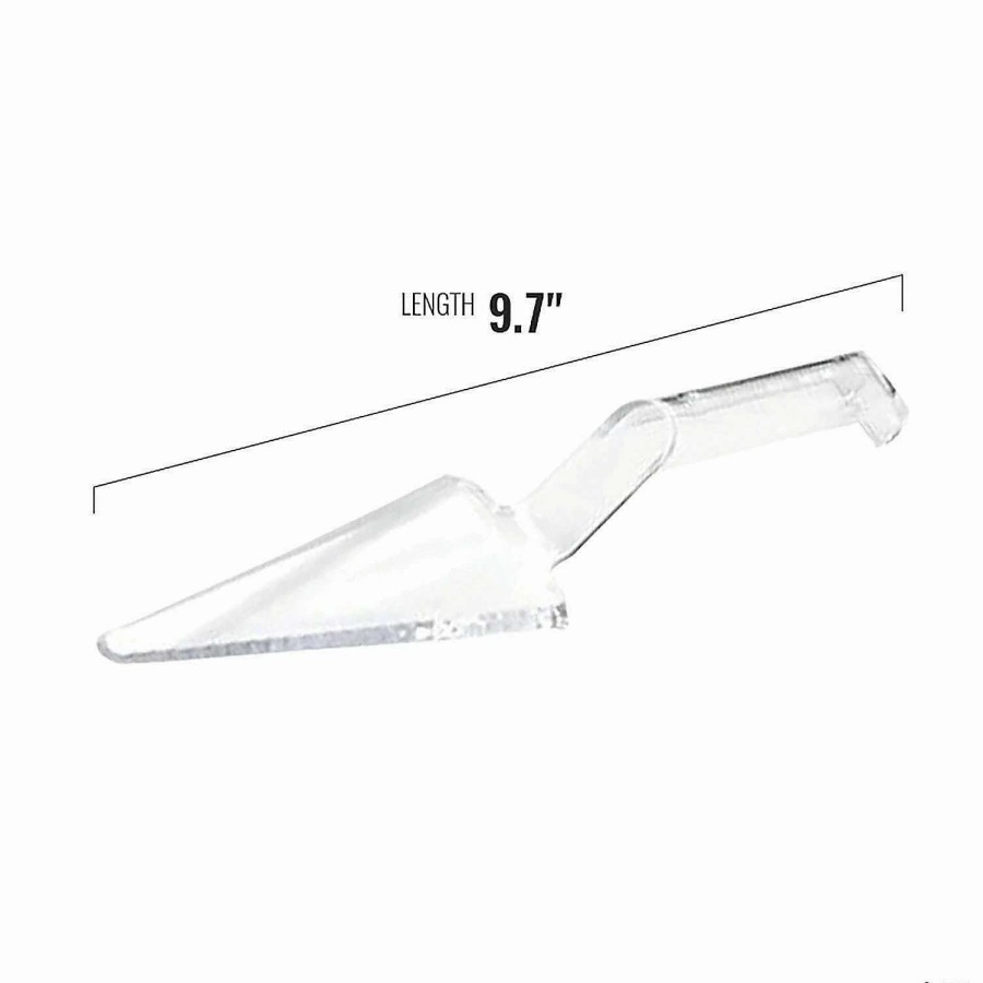 Serveware * | Coupon Clear Disposable Plastic Cake Cutter/Lifter (50 Cake Cutters)