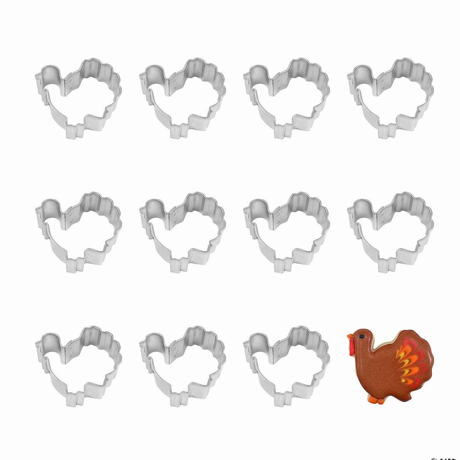 Cake Decorating Supplies * | Brand New Mini Turkey Gobbler Cookie Cutters