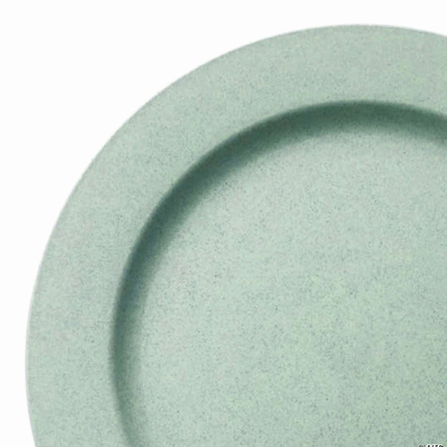 Party Plates * | Best Deal 7.5 Matte Turquoise Round Disposable Plastic Appetizer/Salad Plates (90 Plates)