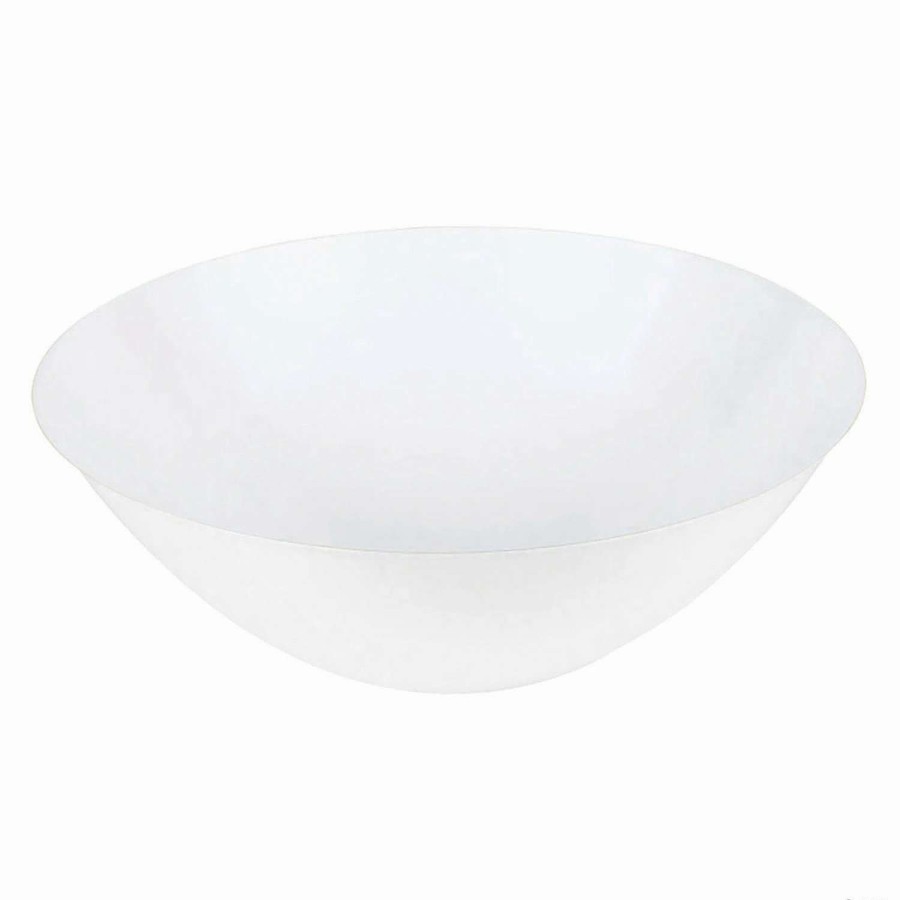 Bowls * | Top 10 100 Oz. Solid White Organic Round Disposable Plastic Bowls (24 Bowls)