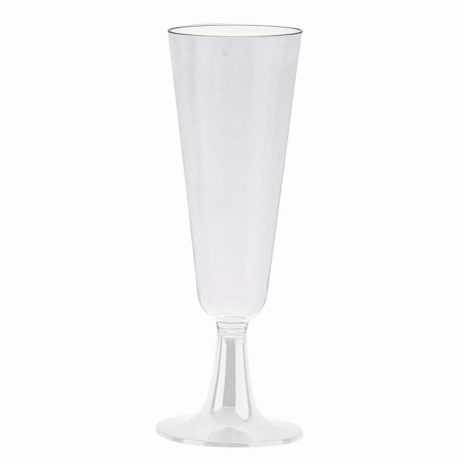 Drinkware * | Best Reviews Of 4 Oz. Clear Disposable Plastic Champagne Flutes (288 Flutes)