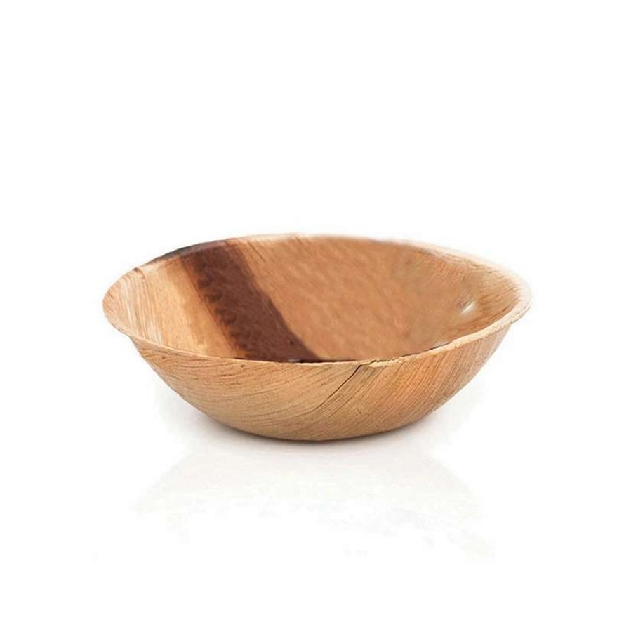 Bowls * | Coupon 2.5 Round Palm Leaf Eco Friendly Mini Disposable Dip Bowls (100 Bowls)