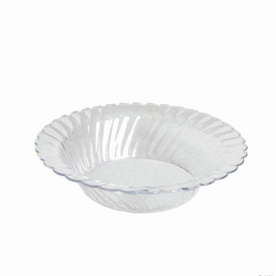 Bowls * | Brand New Kaya Collection 5 Oz. Clear Flair Plastic Dessert Bowls (180 Bowls)