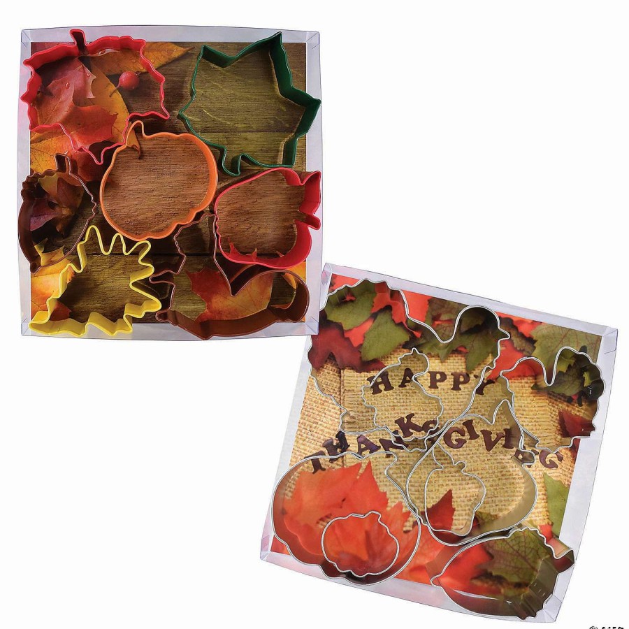 Cake Decorating Supplies * | Discount Thanksgiving And Autumn Leaf 15 Piece Cookie Cutter Set