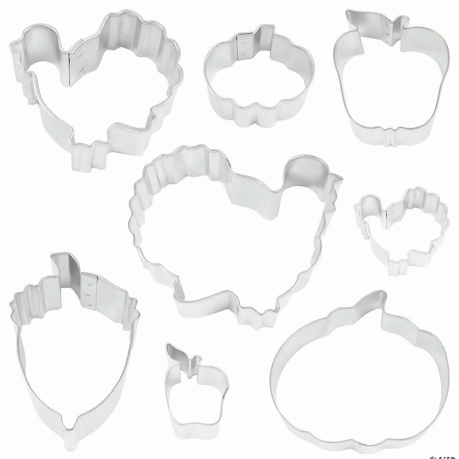 Cake Decorating Supplies * | Discount Thanksgiving And Autumn Leaf 15 Piece Cookie Cutter Set