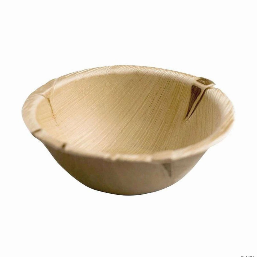 Bowls * | Buy Kaya Collection 6 Round Palm Leaf Eco Friendly Disposable Soup Bowls (100 Bowls)