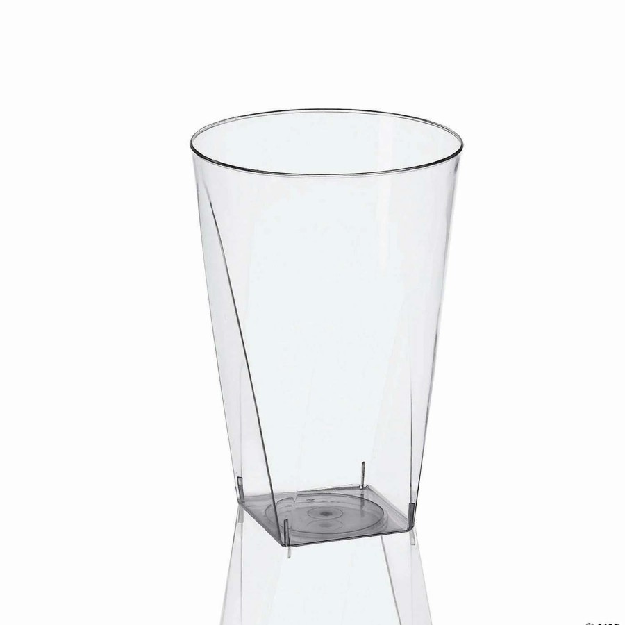 Drinkware * | Discount Bulk Kaya Collection 7 Oz. Clear Square Bottom Plastic Cups 500 Pc.