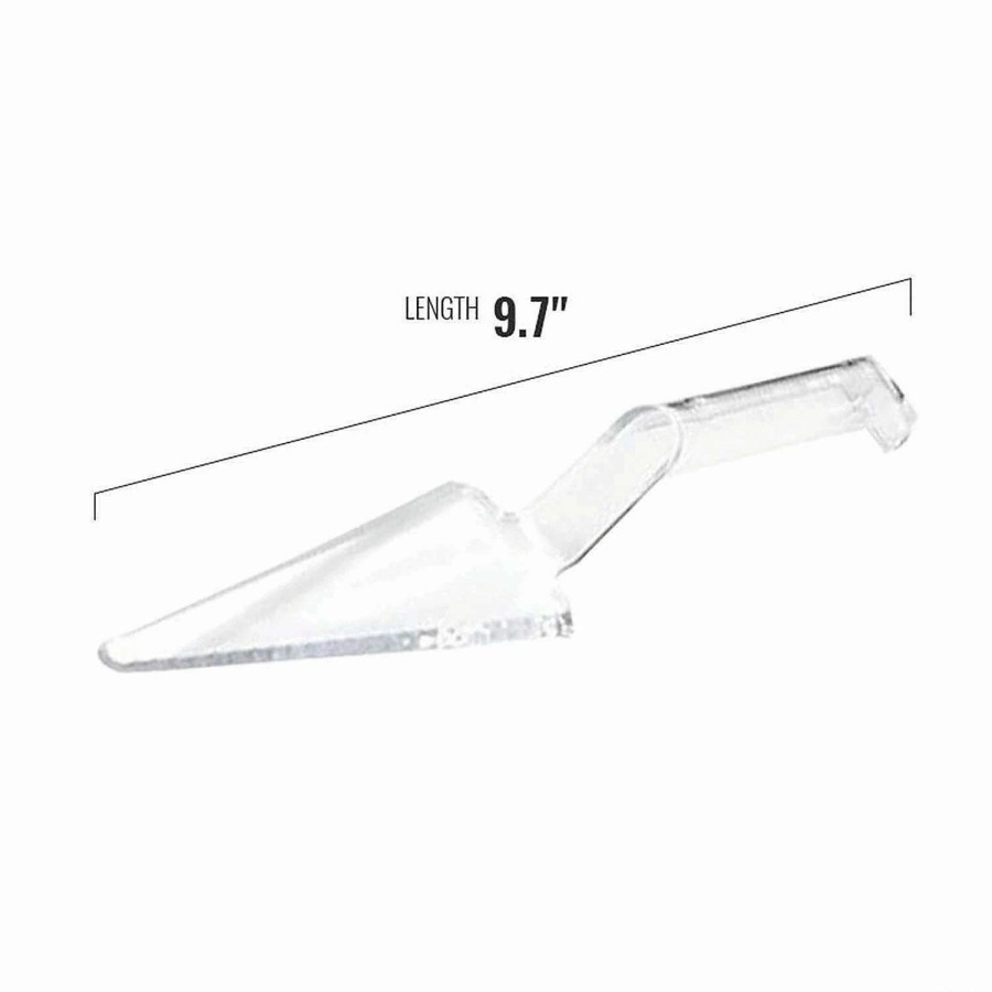 Serveware * | New Kaya Collection Clear Disposable Plastic Cake Cutter/Lifter (60 Cake Cutters)