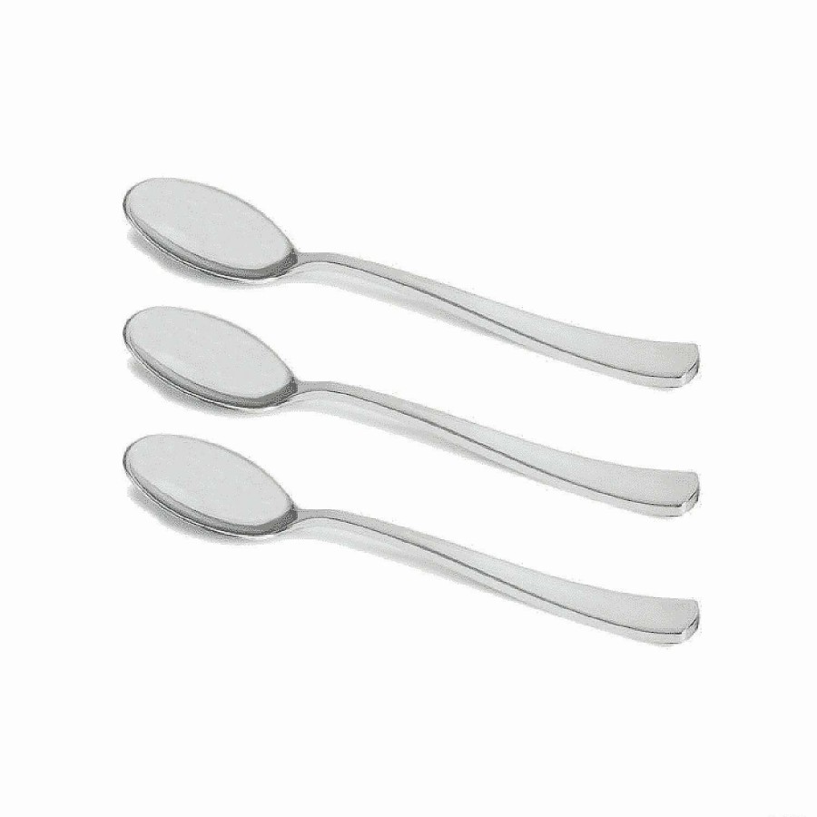 Cutlery * | Promo Shiny Metallic Silver Plastic Spoons (600 Spoons)