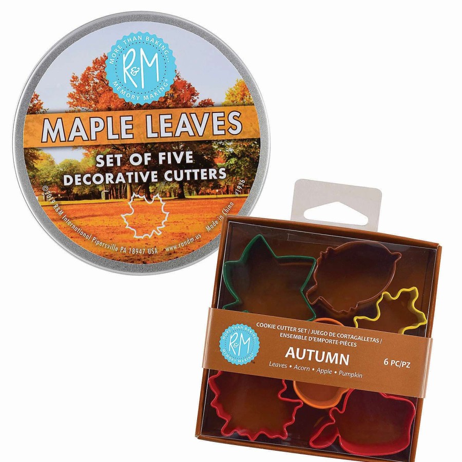 Cake Decorating Supplies * | New Assorted Fall Leaves 11 Piece Cookie Cutter Set