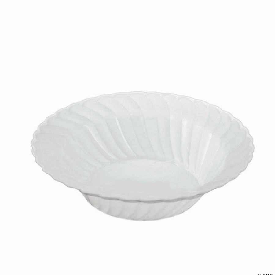 Bowls * | Brand New Kaya Collection 5 Oz. White Flair Plastic Dessert Bowls (180 Bowls)