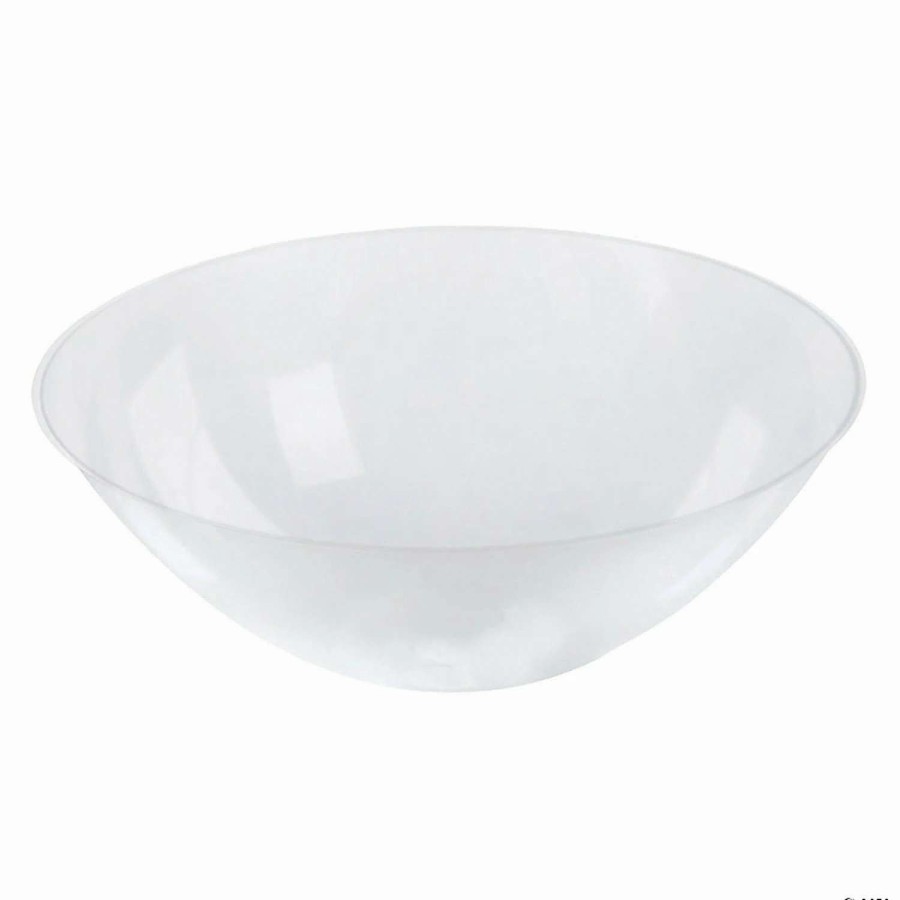 Bowls * | Flash Sale 16 Oz. Solid Clear Organic Round Disposable Plastic Soup Bowls (60 Bowls)