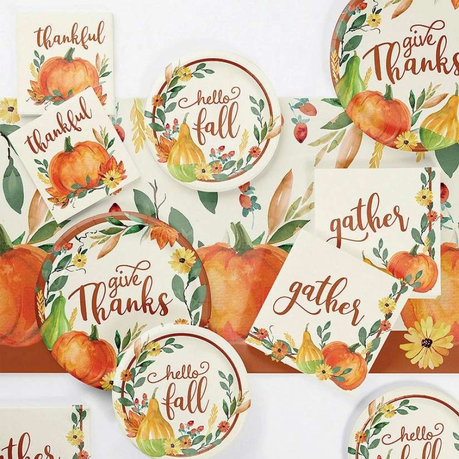 Table Covers * | Best Reviews Of Creative Converting Giving Thanks Party Supplies Kit, 49 Ct