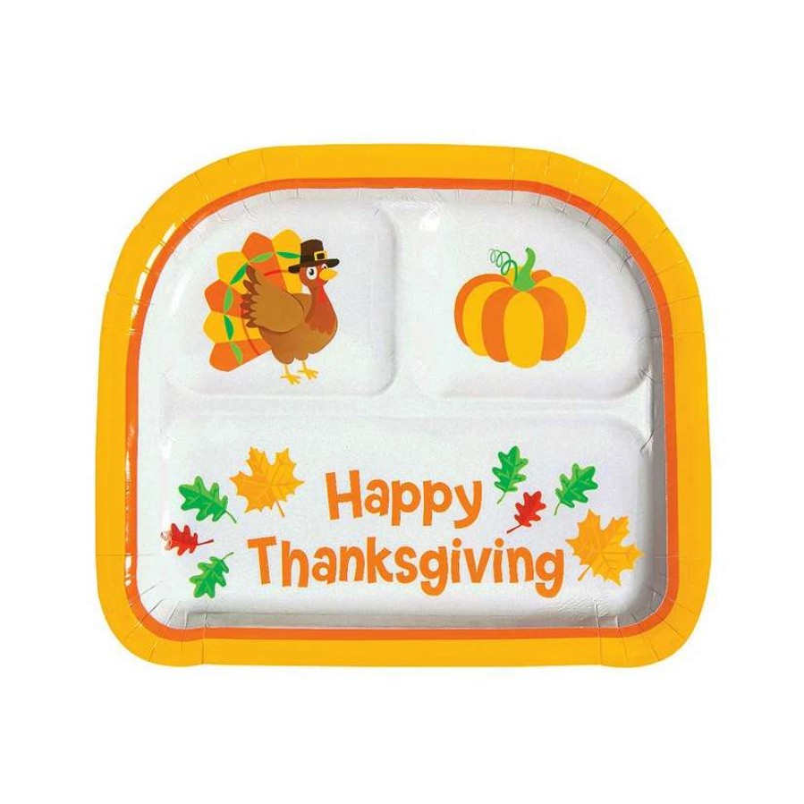 Party Plates * | Wholesale Gobble Gobble Party Happy Thanksgiving Dinner Plates 8 Pc.