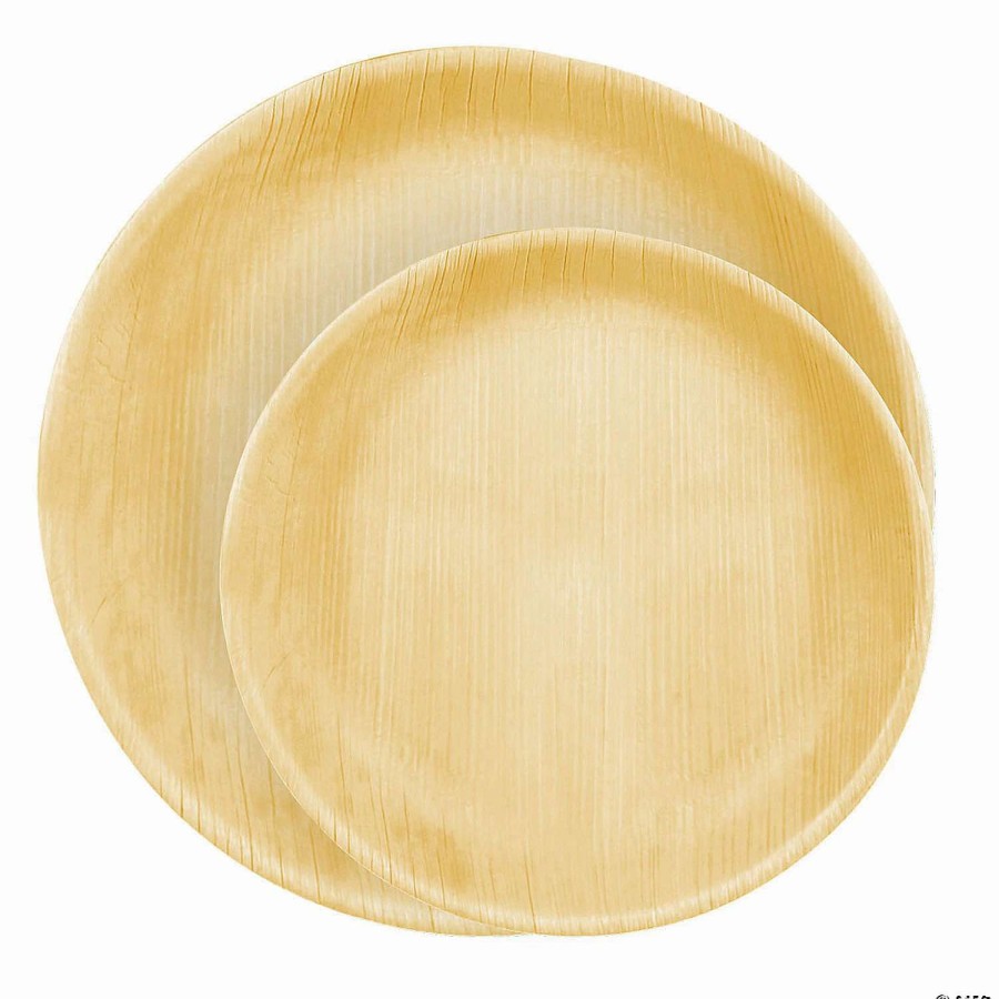 Bowls * | Promo Round Palm Leaf Eco Friendly Disposable Dinnerware Value Set (200 Settings)