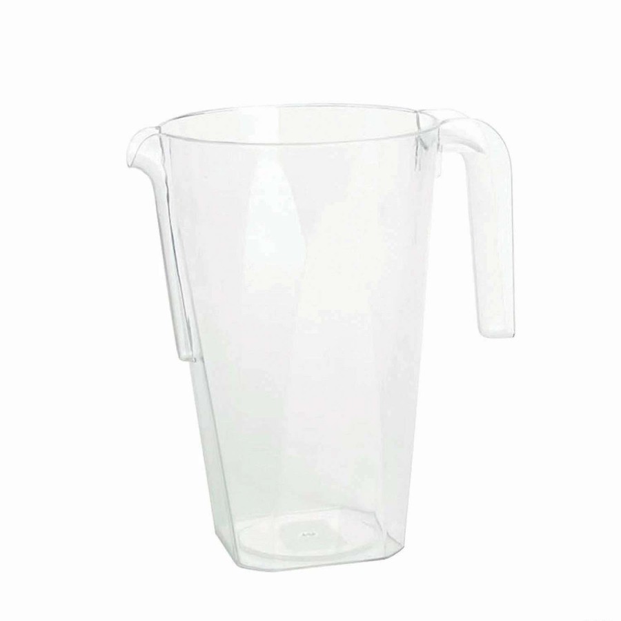 Serveware * | Top 10 Kaya Collection 52 Oz. Clear Square Plastic Disposable Pitchers (24 Pitchers)