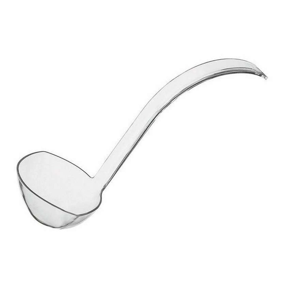 Serveware * | Best Sale Kaya Collection Clear Disposable Plastic Large Serving Ladles (48 Ladles)