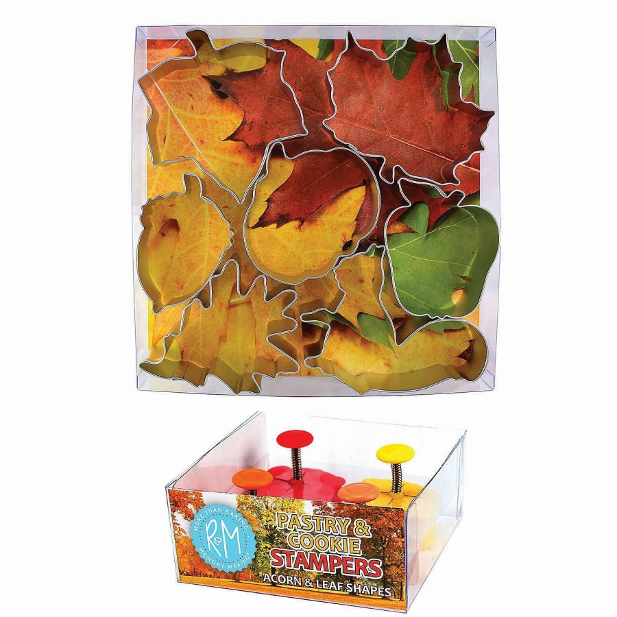 Cake Decorating Supplies * | Buy Fall Assorted Cookie Cutters And Stampers, 11 Piece Set