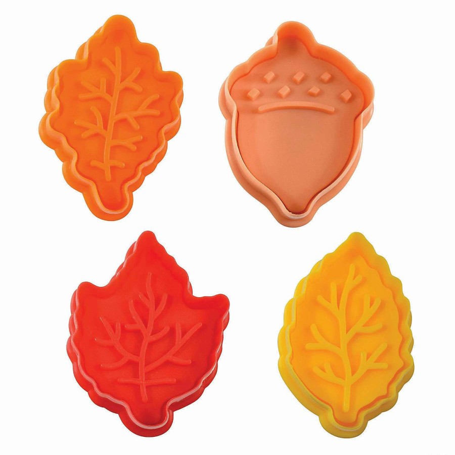 Cake Decorating Supplies * | Buy Fall Assorted Cookie Cutters And Stampers, 11 Piece Set