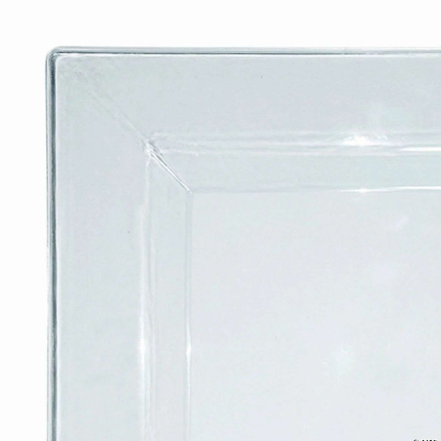 Party Plates * | Outlet Kaya Collection 4.5 Clear Square Plastic Pastry Plates (960 Plates)