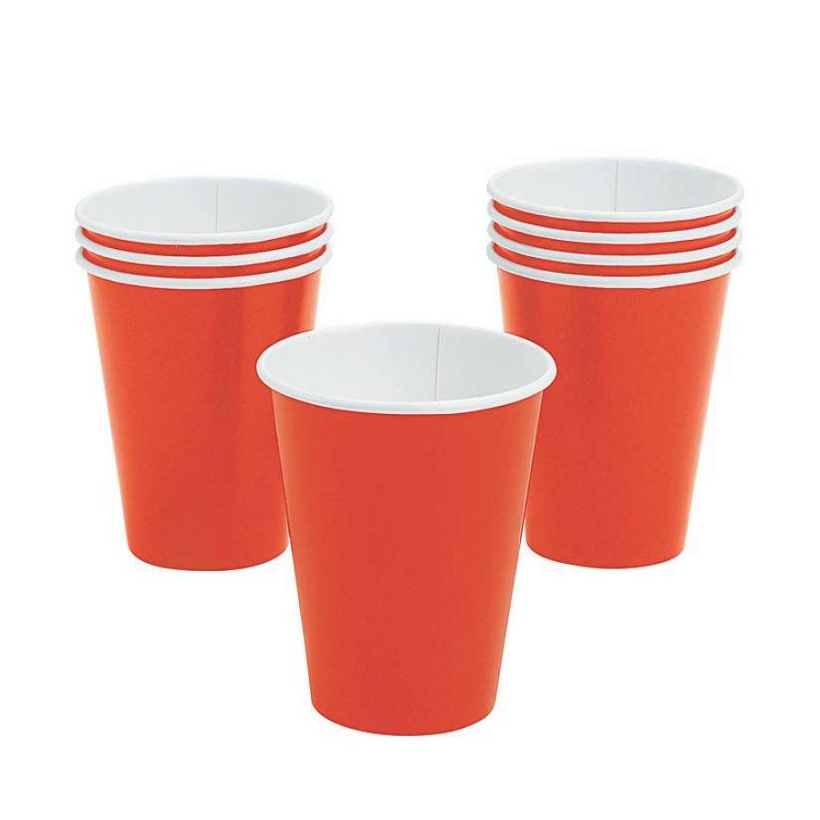 Drinkware * | Best Pirce Solid Color Paper Cups 24 Ct.