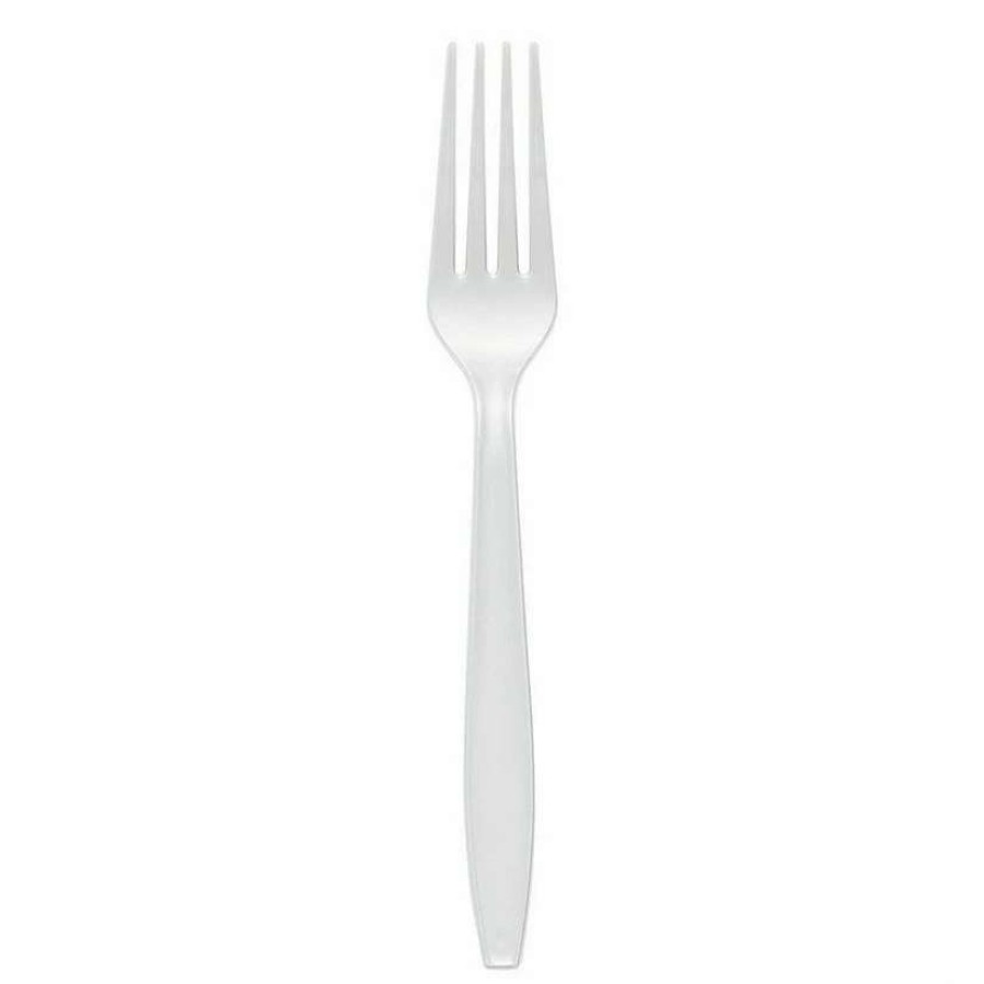 Cutlery * | Cheapest White Plastic Disposable Forks (600 Forks)