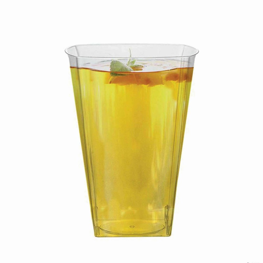 Drinkware * | Best Reviews Of Bulk Kaya Collection 10 Oz. Clear Square Plastic Cups 336 Pc.