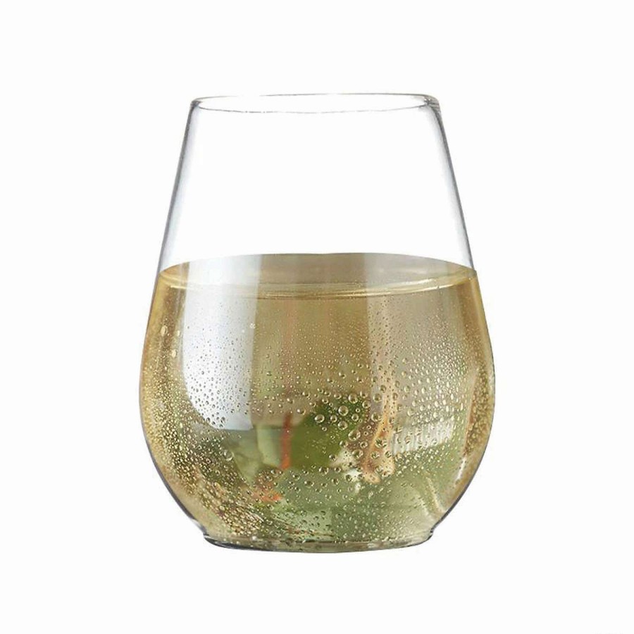 Drinkware * | Best Reviews Of Kaya Collection 4 Oz. Clear Stemless Plastic Mini Goblets 64 Pc.