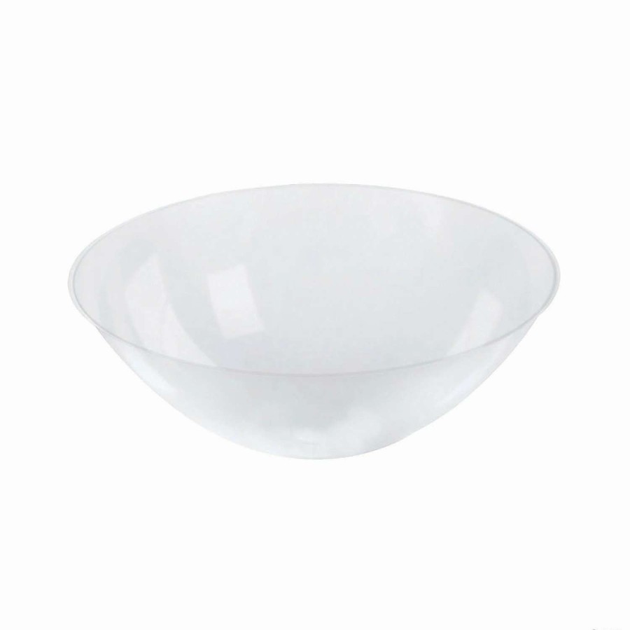 Bowls * | Cheap 6 Oz. Solid Clear Organic Round Disposable Plastic Dessert Bowls (90 Bowls)