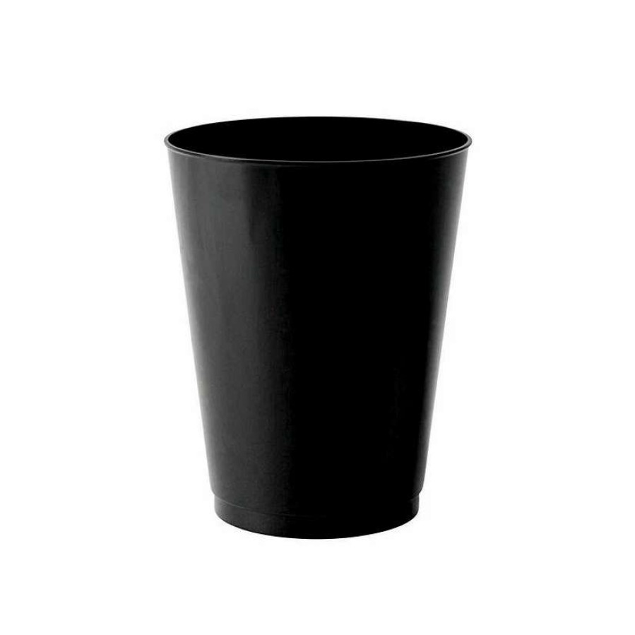 Drinkware * | Discount Kaya Collection 12 Oz. Black Round Disposable Plastic Tumblers (240 Cups)